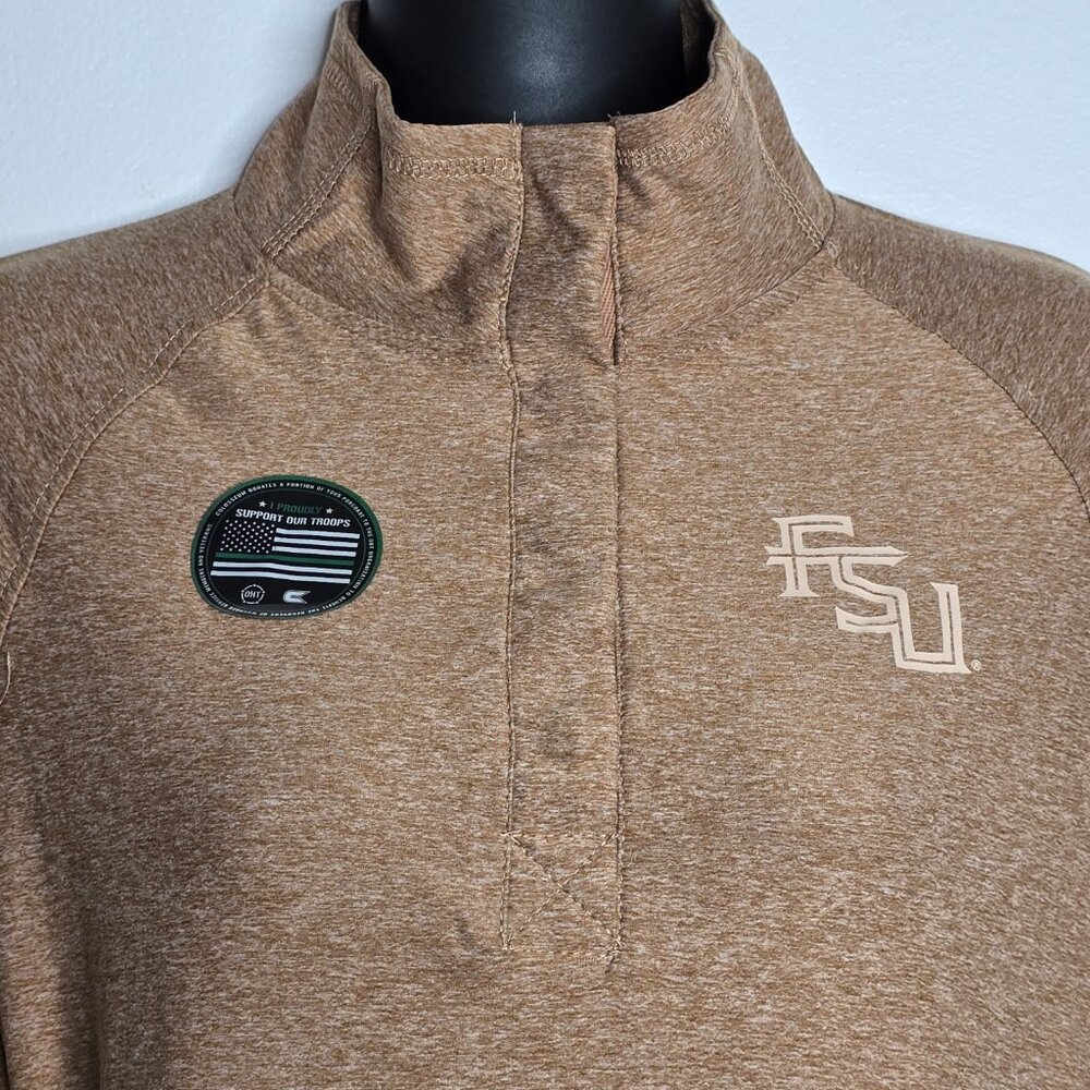 FSU Seminoles Women Shirt Medium Military Operation Hat Trick USA Flag Colosseum - Picture 3 of 13